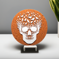 Load image into Gallery viewer, 3D Printed Bursting Skull Abstract 2D Art Plaque