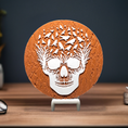 Load image into Gallery viewer, 3D Printed Bursting Skull Abstract 2D Art Plaque