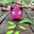 Load image into Gallery viewer, 3D Printed Crochet Jigglypuff Keychain