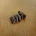 Load image into Gallery viewer, 3D Printed Sleeping Koala Keychain