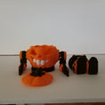 Load image into Gallery viewer, 3D Printed Articulating Robot Pumpkin Flameless Tealight Holder