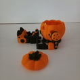 Load image into Gallery viewer, 3D Printed Articulating Robot Pumpkin Flameless Tealight Holder