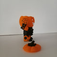 Load image into Gallery viewer, 3D Printed Articulating Robot Pumpkin Flameless Tealight Holder