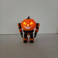 Load image into Gallery viewer, 3D Printed Articulating Robot Pumpkin Flameless Tealight Holder