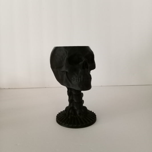3D Printed Skull Themed Chalice Tealight and Votive Holder