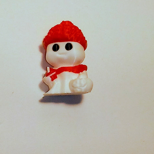 3D Printed Cute Ghost with Twisty Head Ornament or Keychain