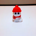 Load image into Gallery viewer, 3D Printed Cute Ghost with Twisty Head Ornament or Keychain