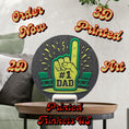 Load image into Gallery viewer, 3D Printed No. 1 Dad 2D Art Round Plaque