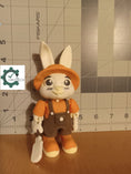 Load image into Gallery viewer, 3D Printed Posable Bunny Farmer