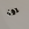 Load image into Gallery viewer, 3D Printed Sleeping Panda Keychain
