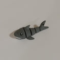 Load image into Gallery viewer, 3D Printed Articulating Shark Keychain
