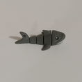 Load image into Gallery viewer, 3D Printed Articulating Shark Keychain
