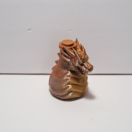 3D Printed Dragon Head Potion Bottle and Candle Holder