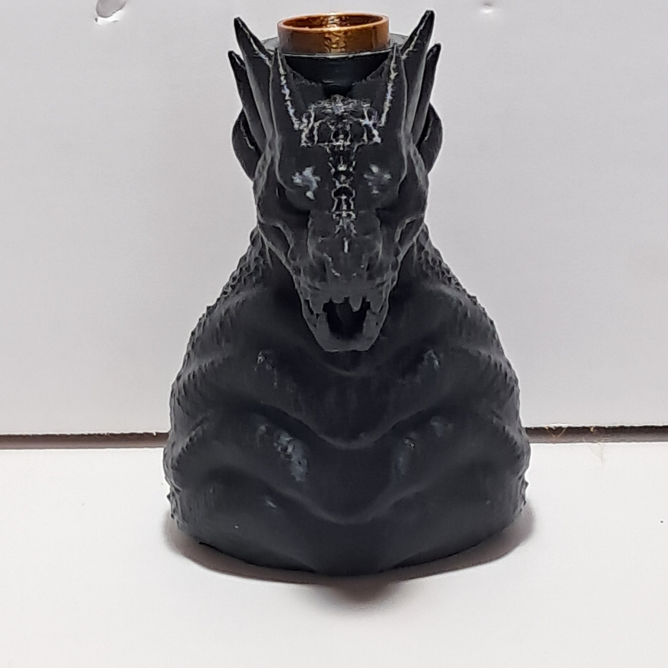 3D Printed Dragon Head Potion Bottle and Candle Holder
