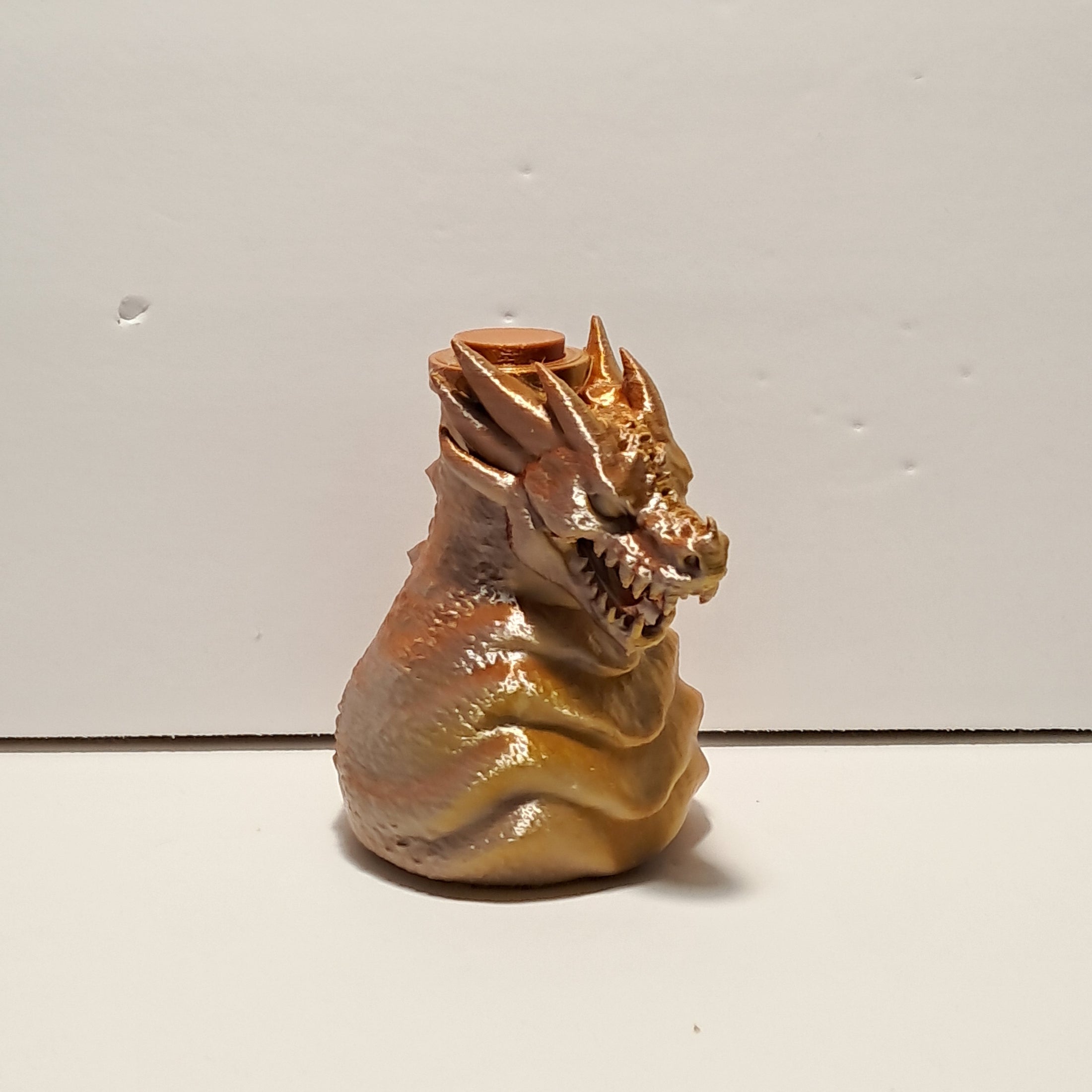 3D Printed Dragon Head Potion Bottle and Candle Holder
