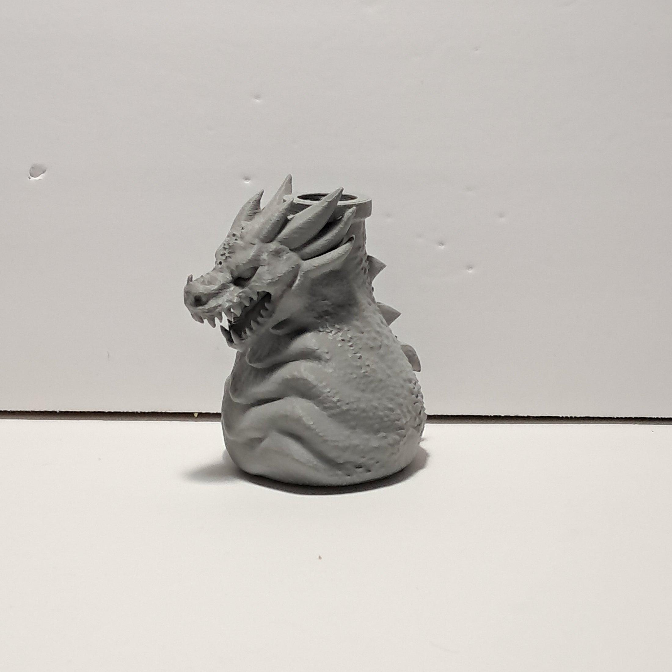 3D Printed Dragon Head Potion Bottle and Candle Holder