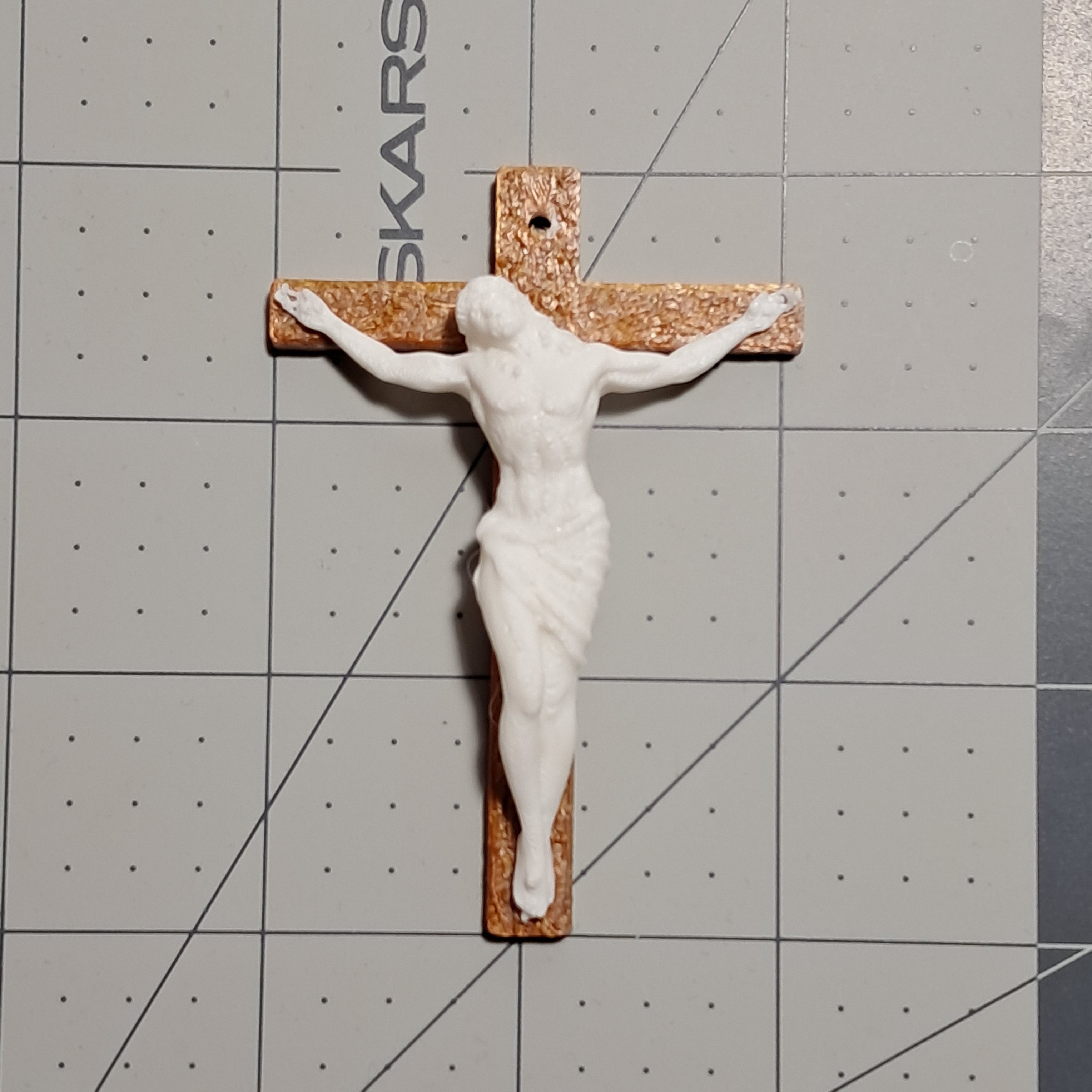 3D Printed Jesus Crucifix | Religious Wall Hanger & Keychain