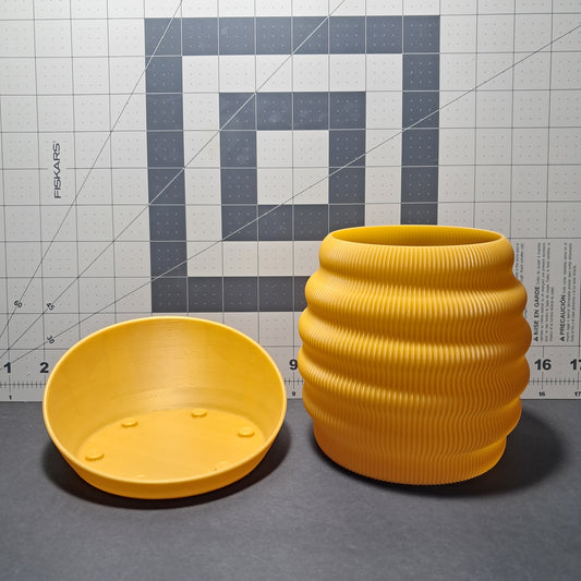 3D Printed Hive Planter with Drip Tray