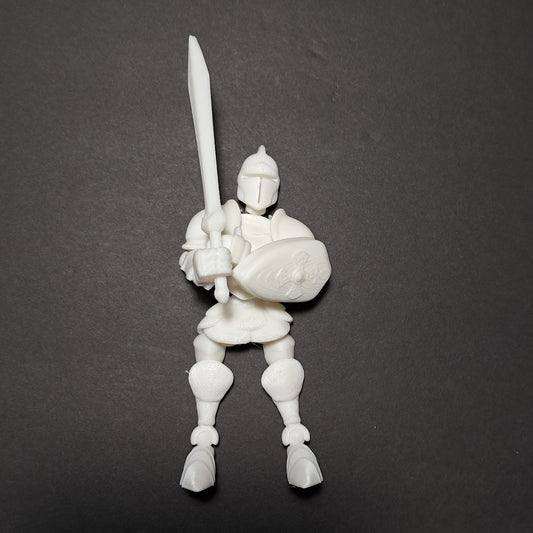 3D Printed Articulated Posable Dummy Knight