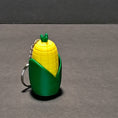 Load image into Gallery viewer, 3D Printed Corn Cob Fidget Clicker Keychain
