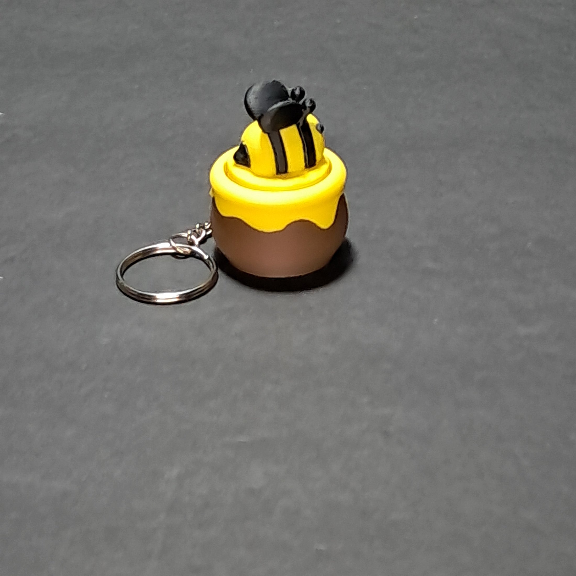 3D Printed Bee in a Honey Pot Fidget Clicker Keychain