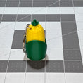 Load image into Gallery viewer, 3D Printed Corn Cob Fidget Clicker Keychain
