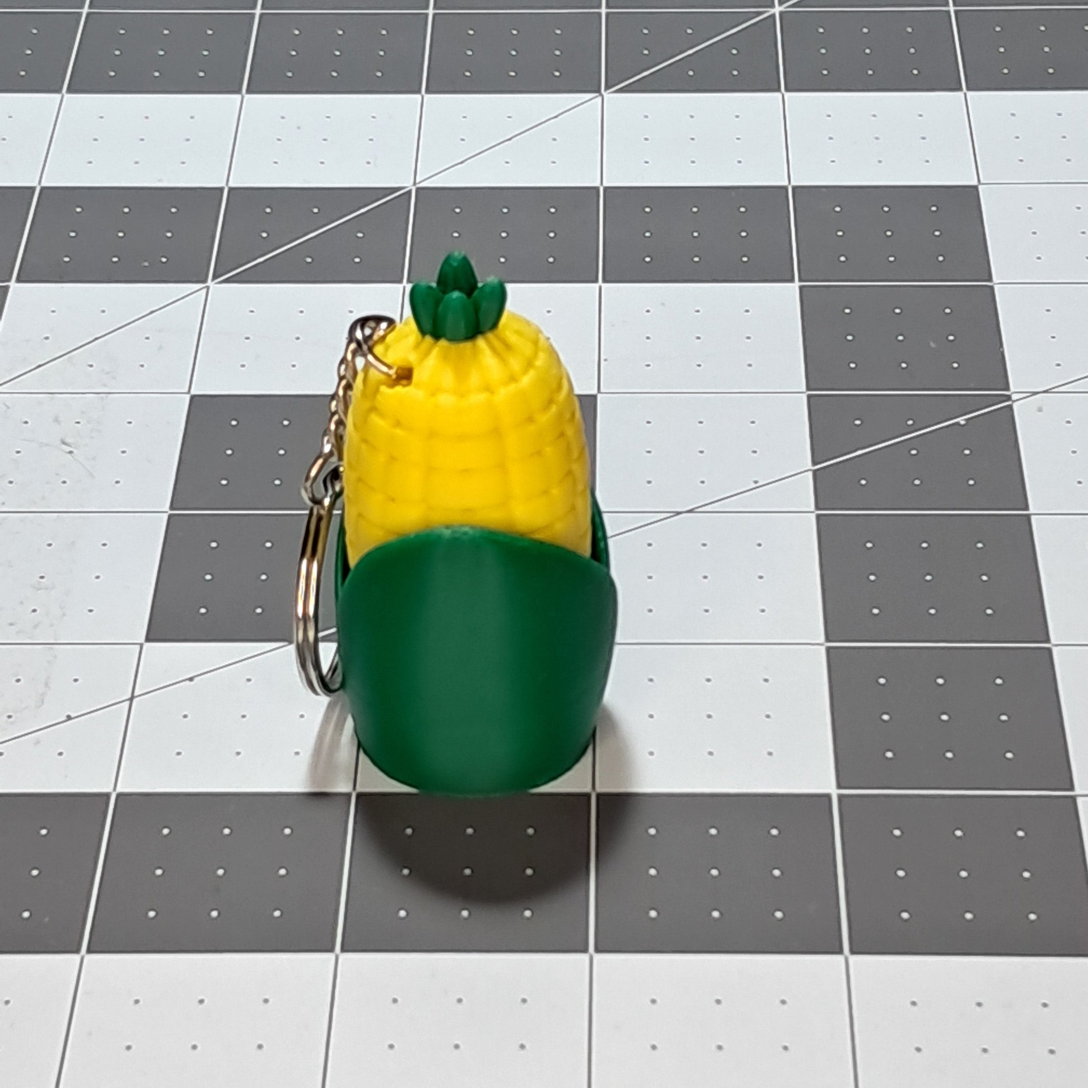 3D Printed Corn Cob Fidget Clicker Keychain