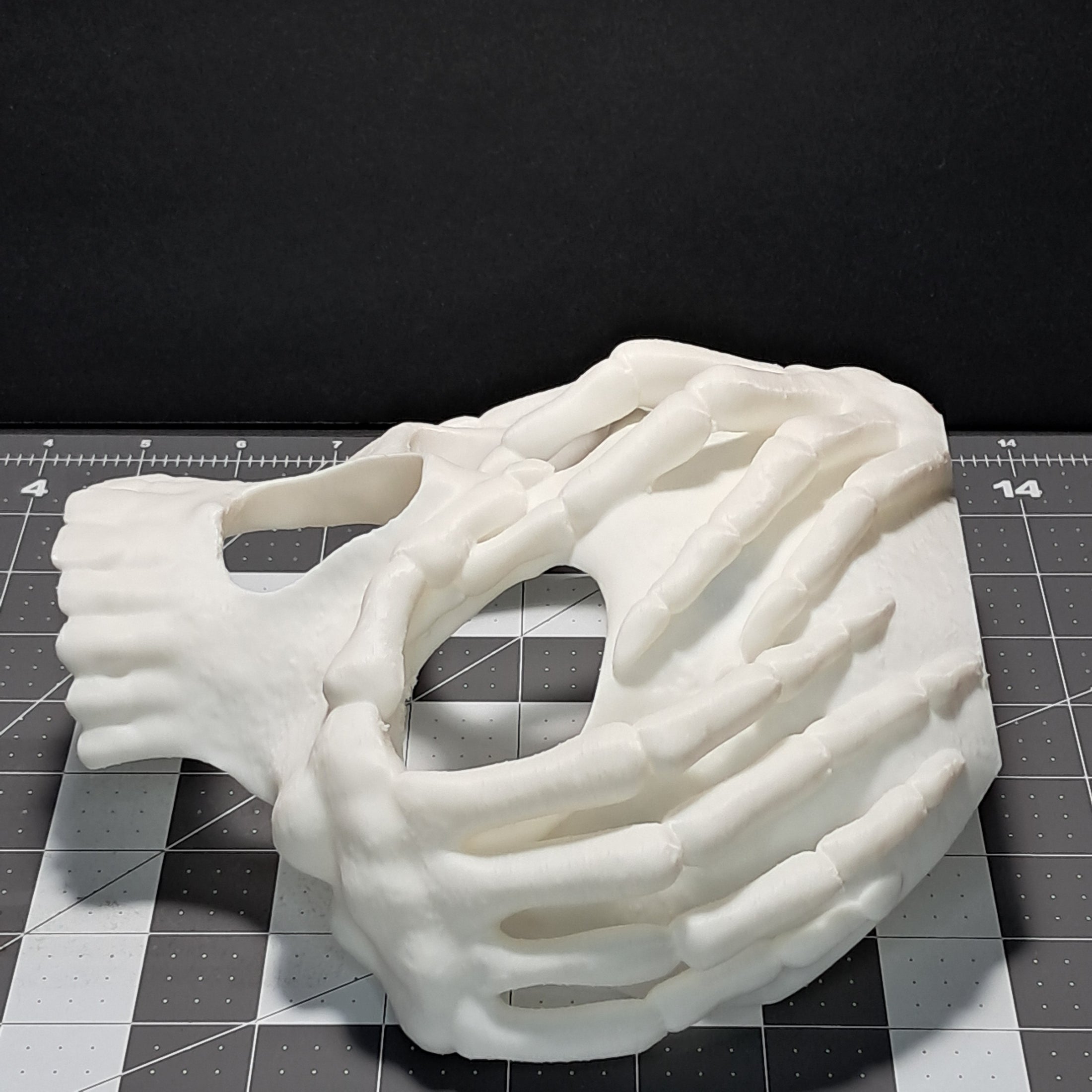 3D Printed Skeleton Hands Skull Mask