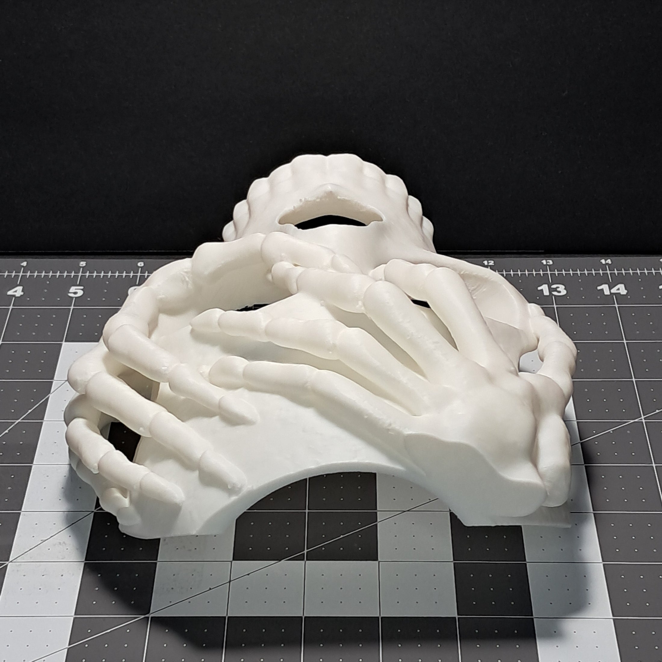 3D Printed Skeleton Hands Skull Mask