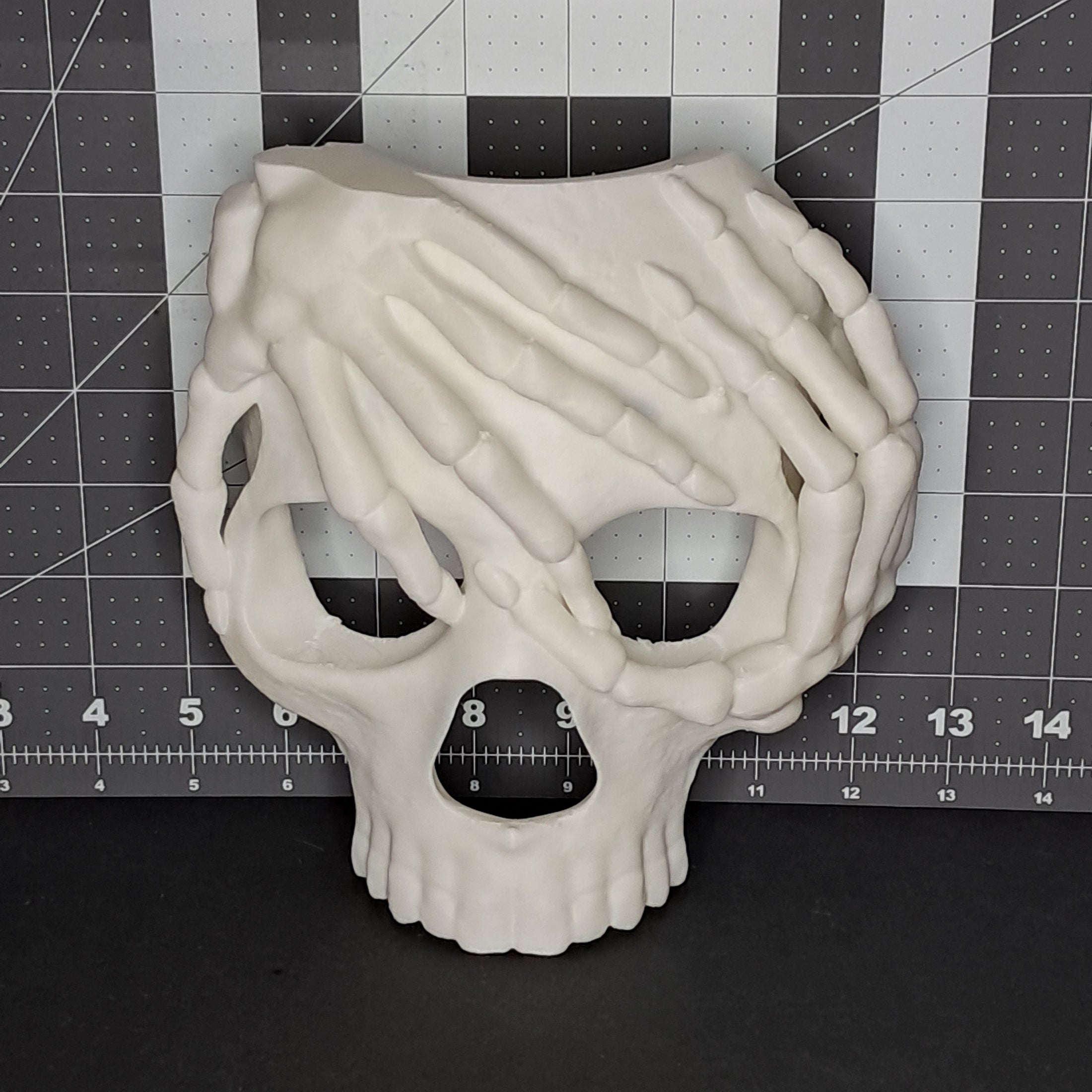 3D Printed Skeleton Hands Skull Mask