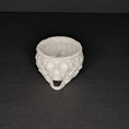 Load image into Gallery viewer, 3D Printed Weave Textured Skull Flameless Tealight Holder
