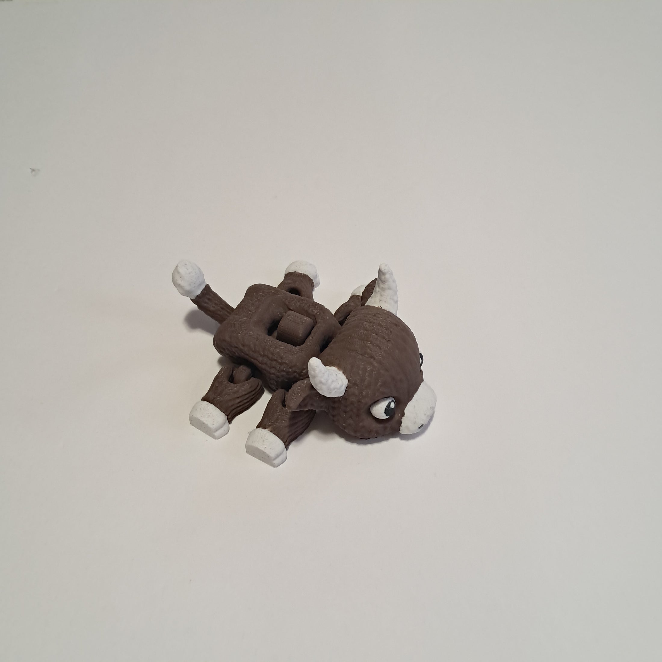 3D Printed Posable Crochet Bull