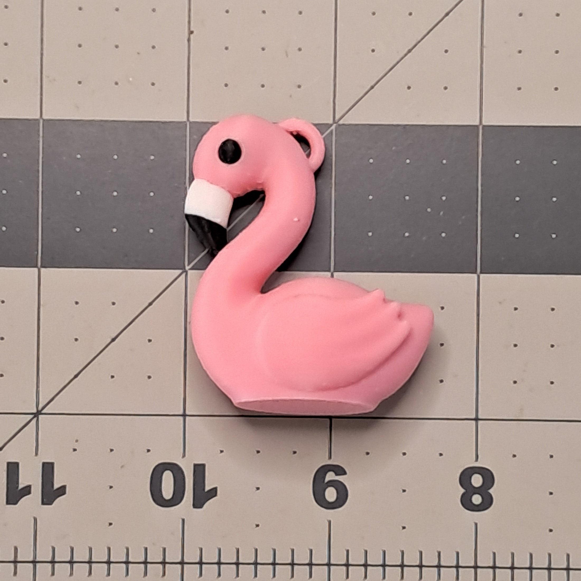 3D Printed Flamingo Keychain