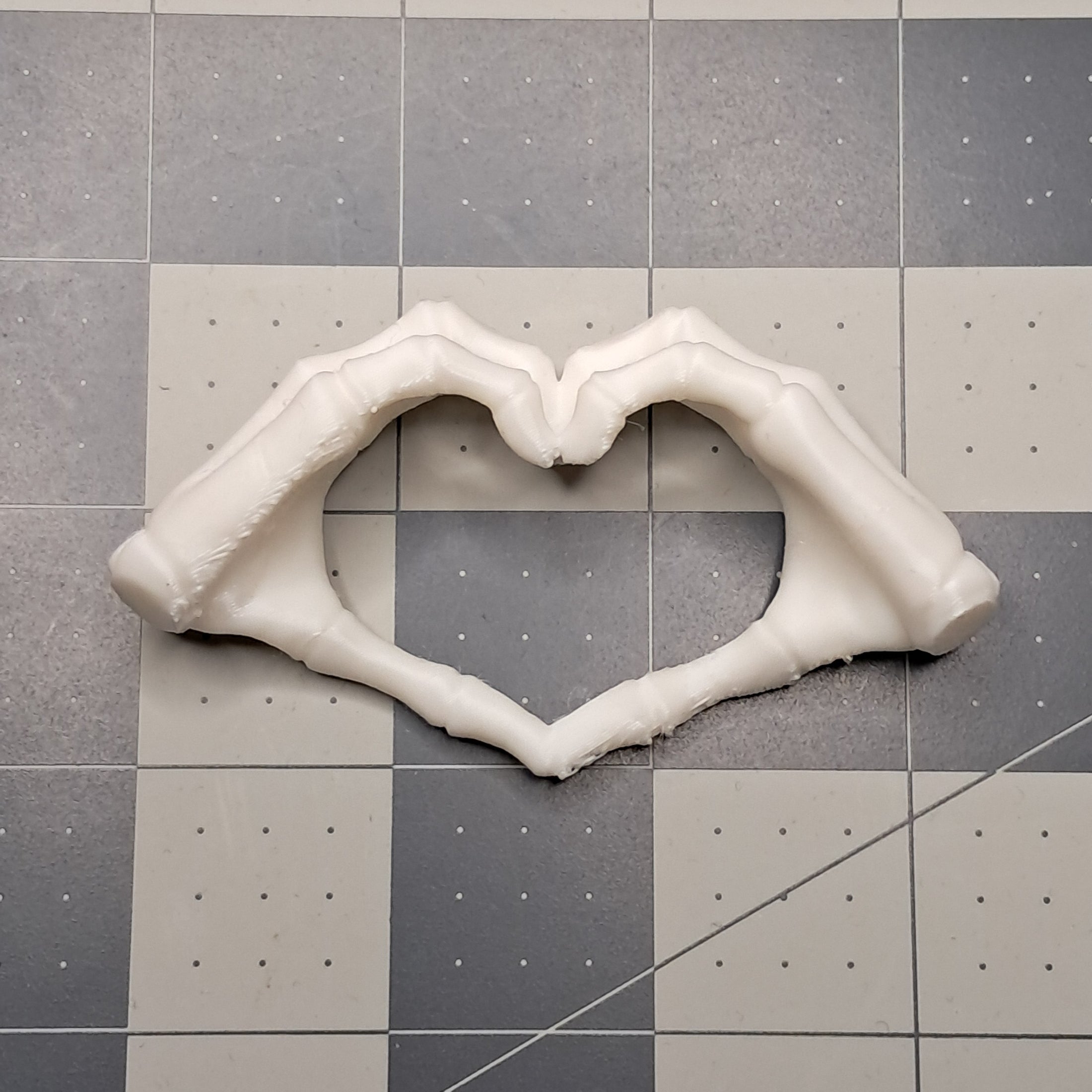 3D Printed Bone Heart Decoration