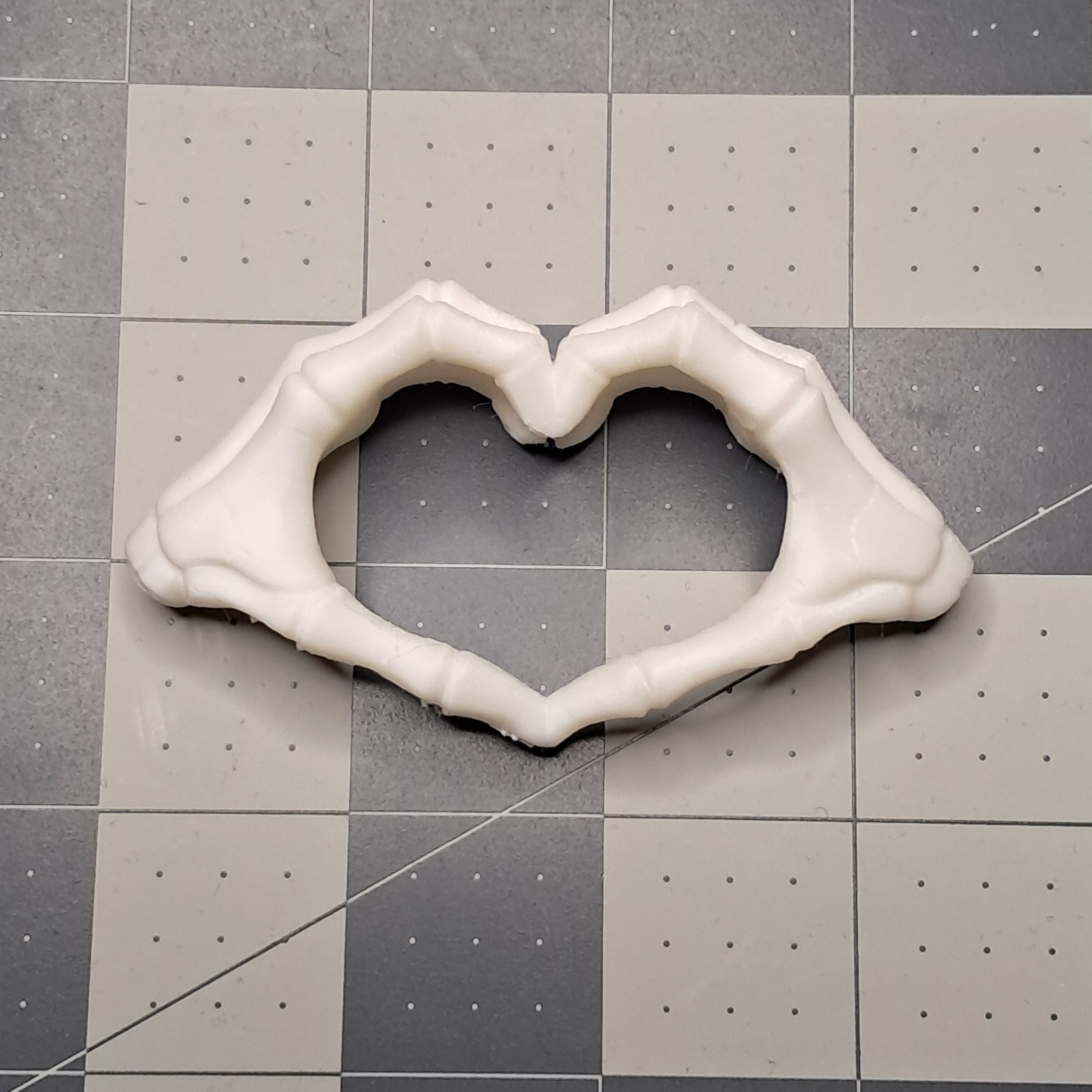 3D Printed Bone Heart Decoration