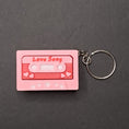 Load image into Gallery viewer, 3D Printed Love Song Cassette Clicker Keychain
