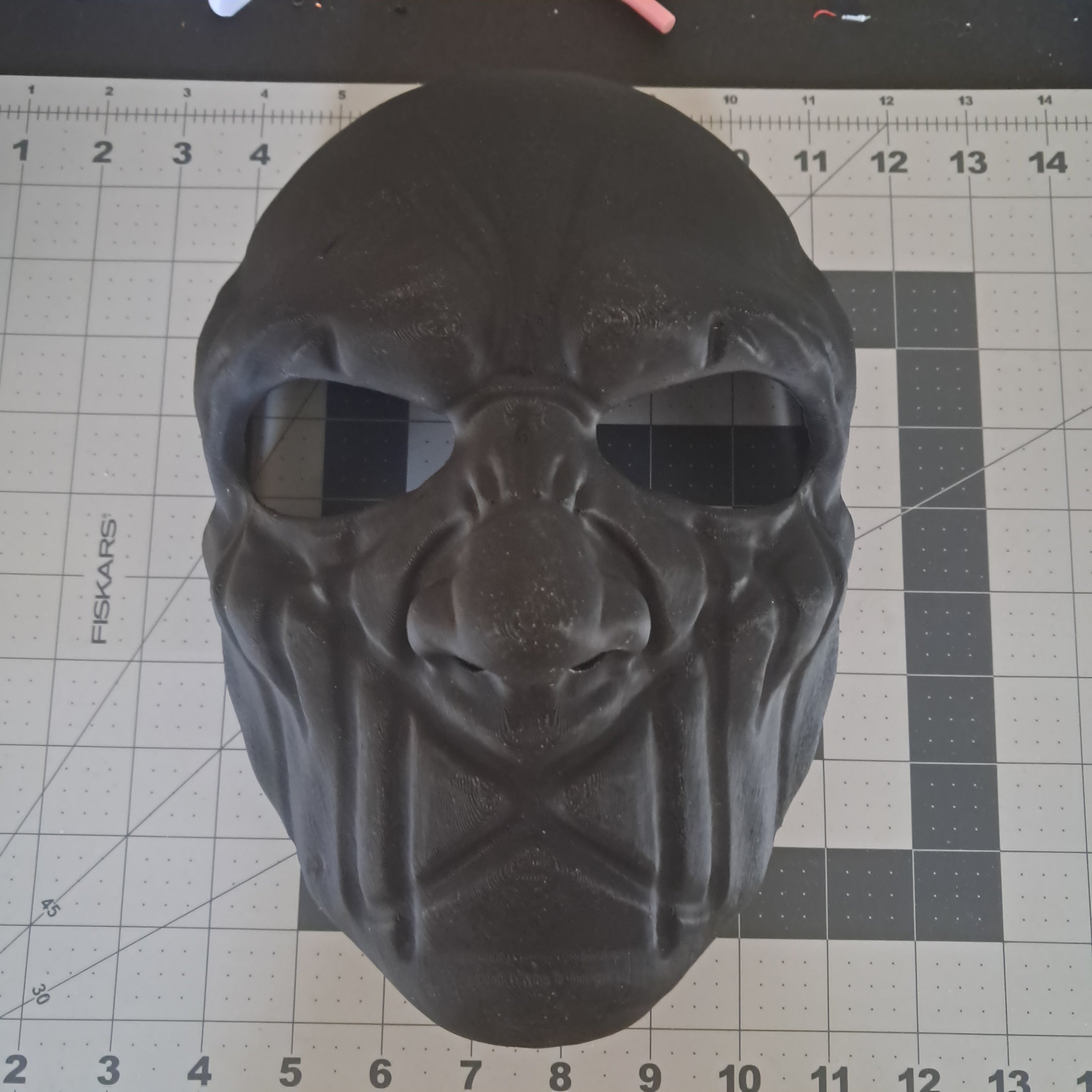 3D Printed Black Inspired Replica Fan Art Mask for Cosplay ©2025
