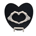 Load image into Gallery viewer, 3D Printed Bone Heart Plaque
