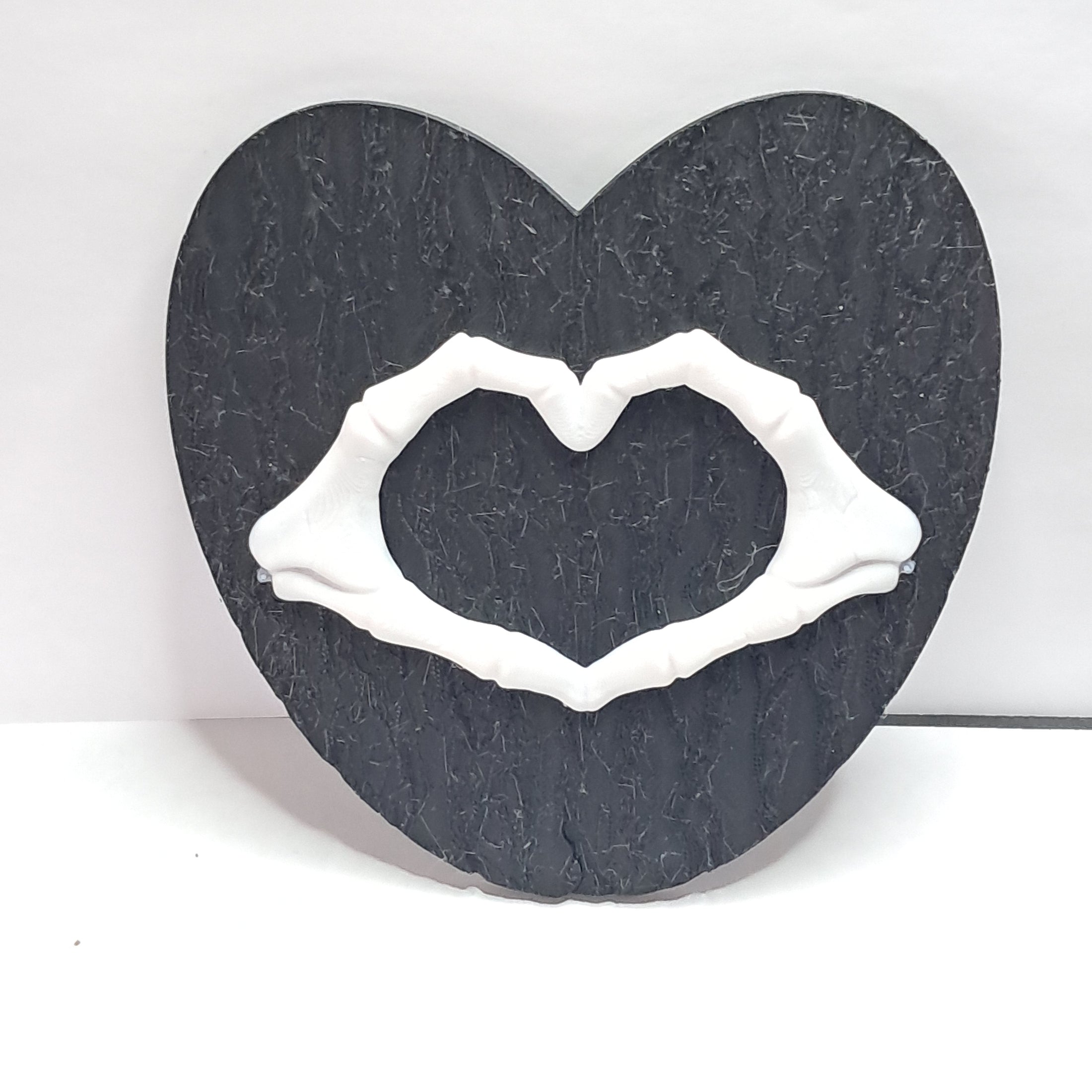 3D Printed Bone Heart Plaque