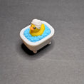Load image into Gallery viewer, 3D Printed Duck in a Bathtub Fidget Clicker

