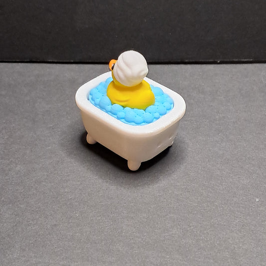 3D Printed Duck in a Bathtub Fidget Clicker