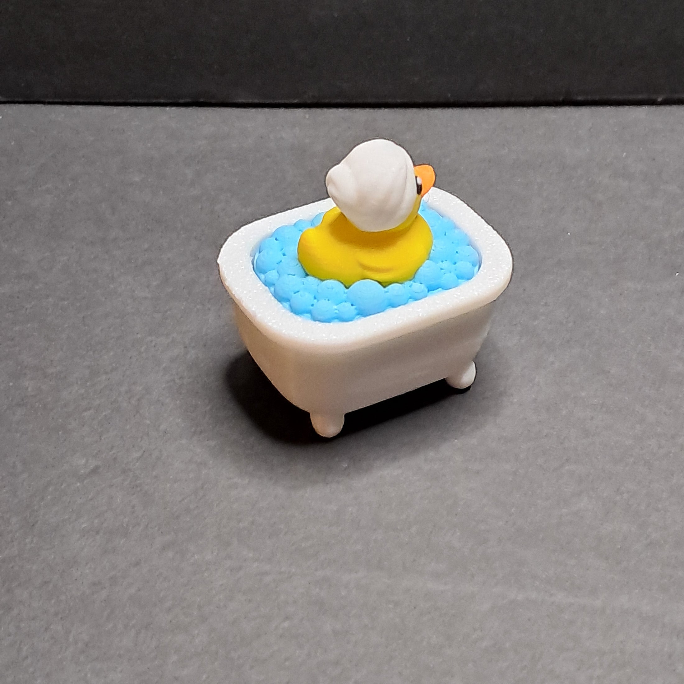 3D Printed Duck in a Bathtub Fidget Clicker