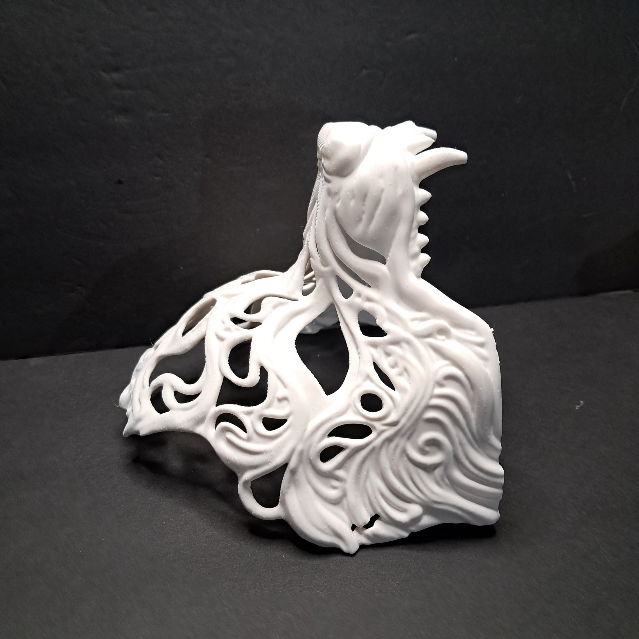 3D Printed Earless Wolf Mask