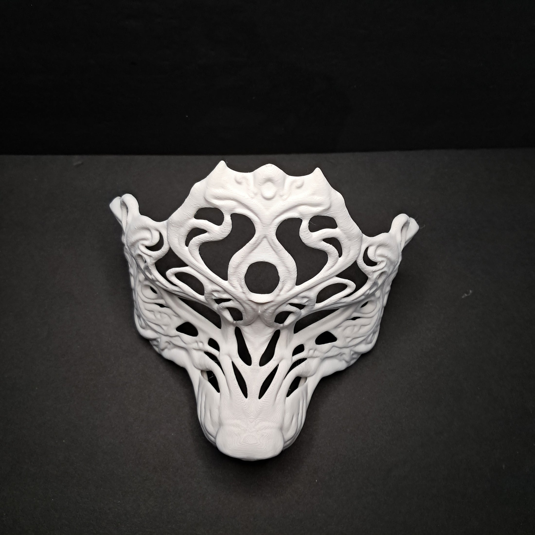 3D Printed Earless Wolf Mask