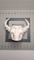 Load image into Gallery viewer, 3D Printed Skull Shape Planter with Horns
