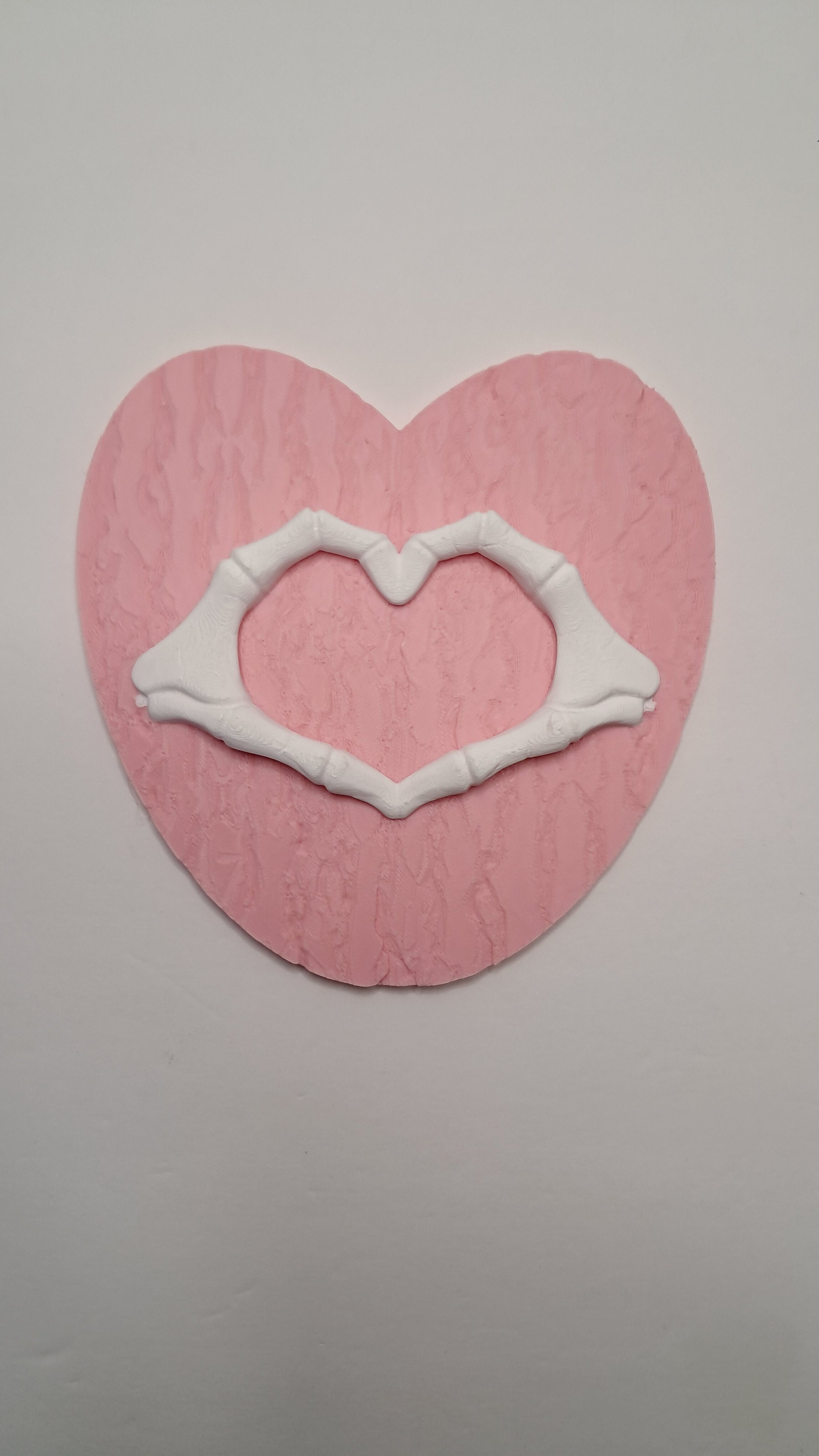 3D Printed Bone Heart Plaque