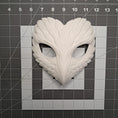 Load image into Gallery viewer, 3D Printed Feather Texture Masquerade Mask
