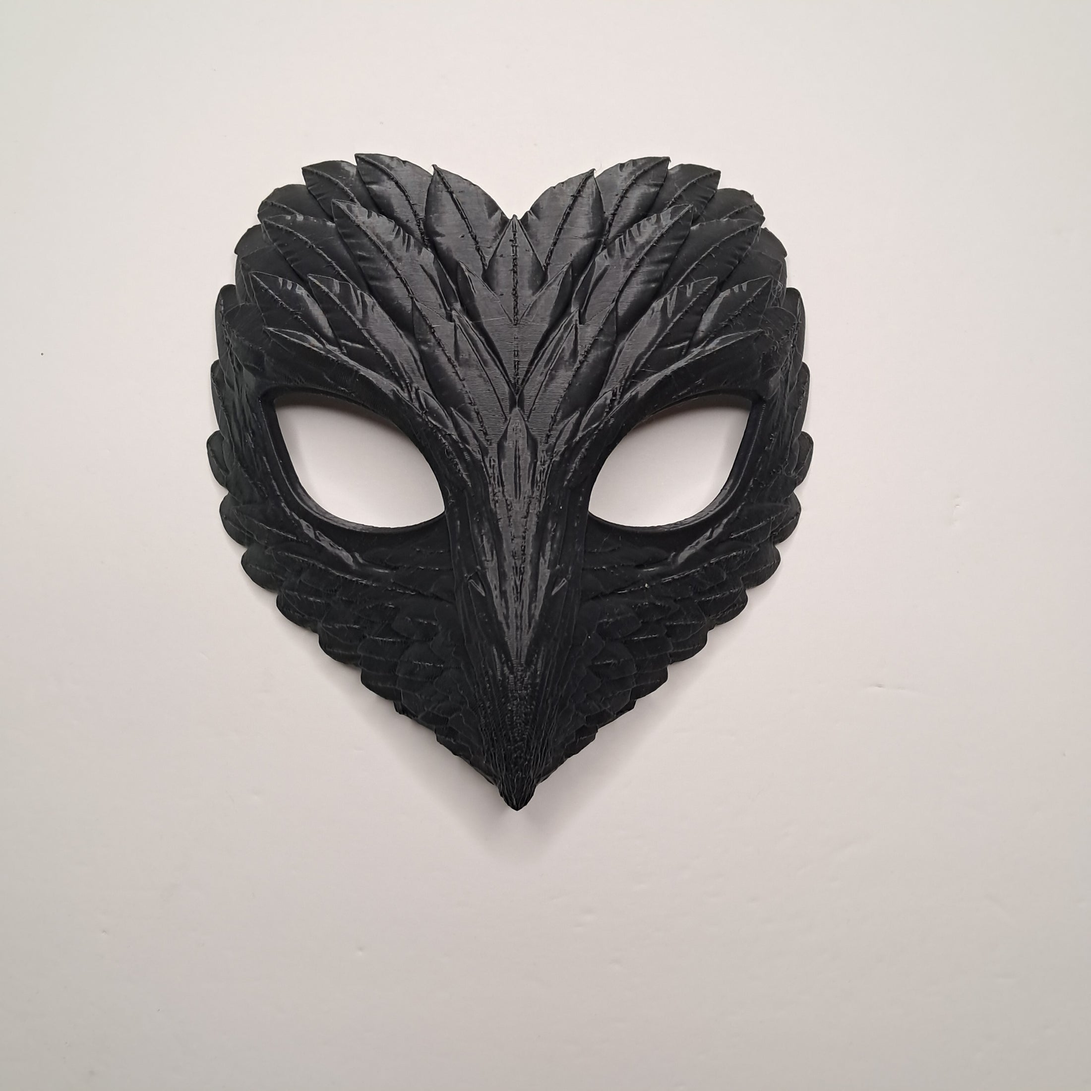 3D Printed Feather Texture Masquerade Mask