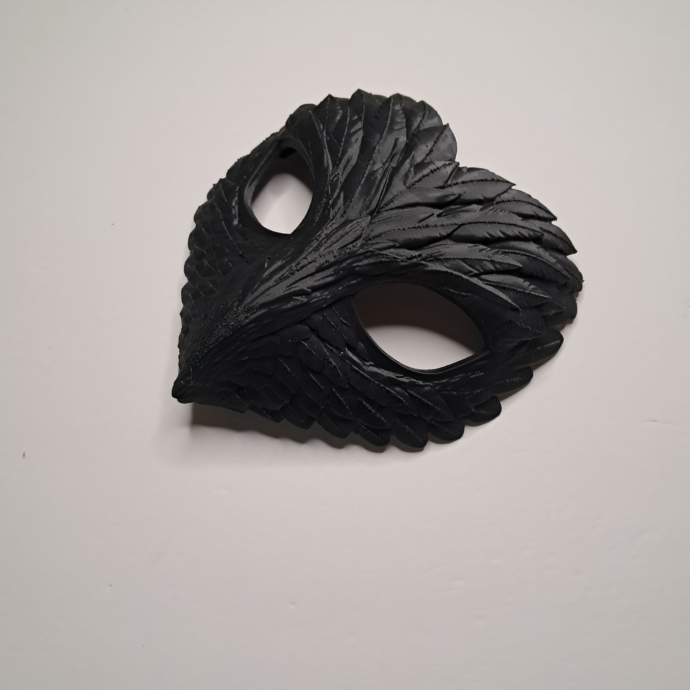 3D Printed Feather Texture Masquerade Mask