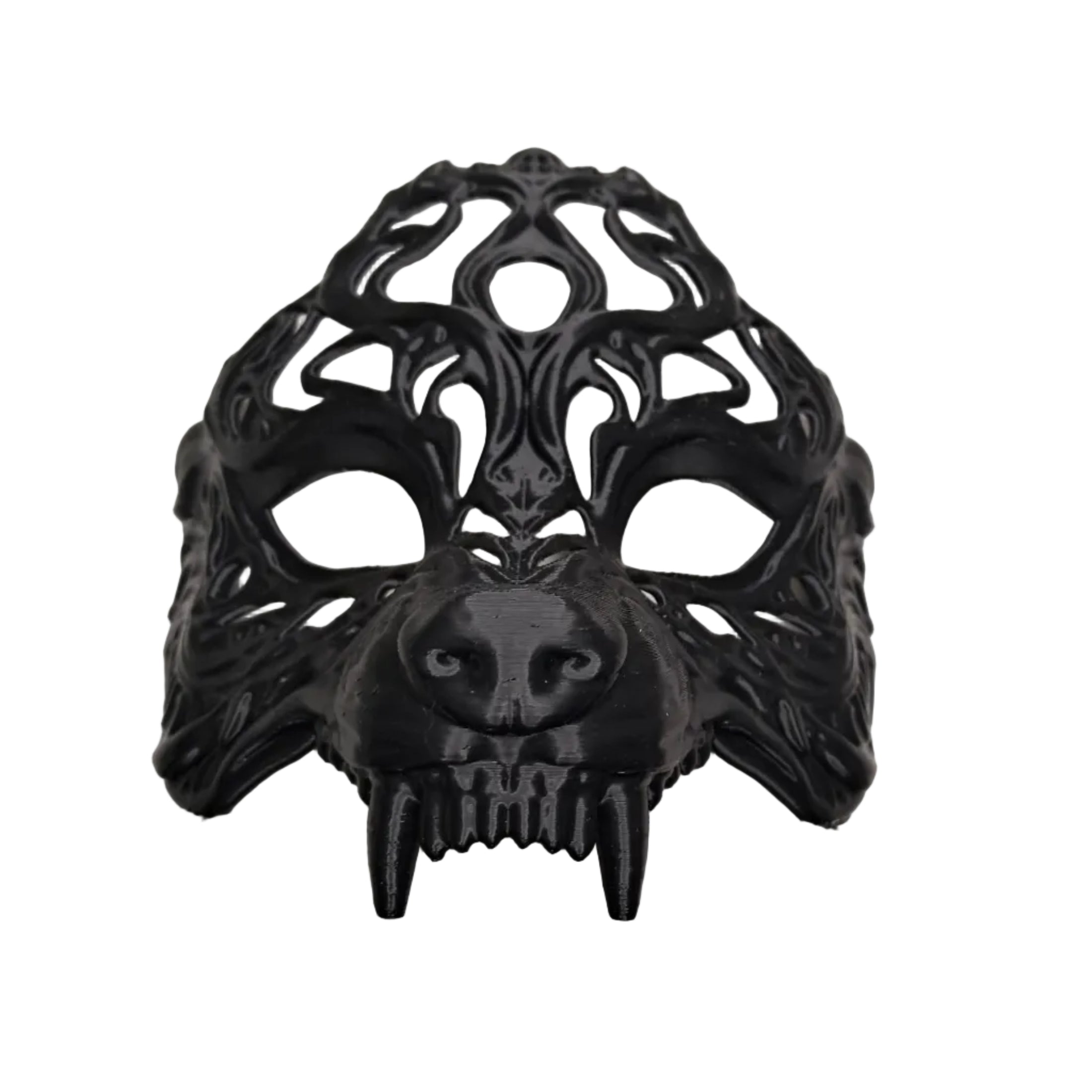 3D Printed Earless Wolf Mask